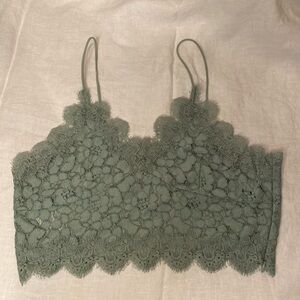 H&M mint lace camisole lined size 14